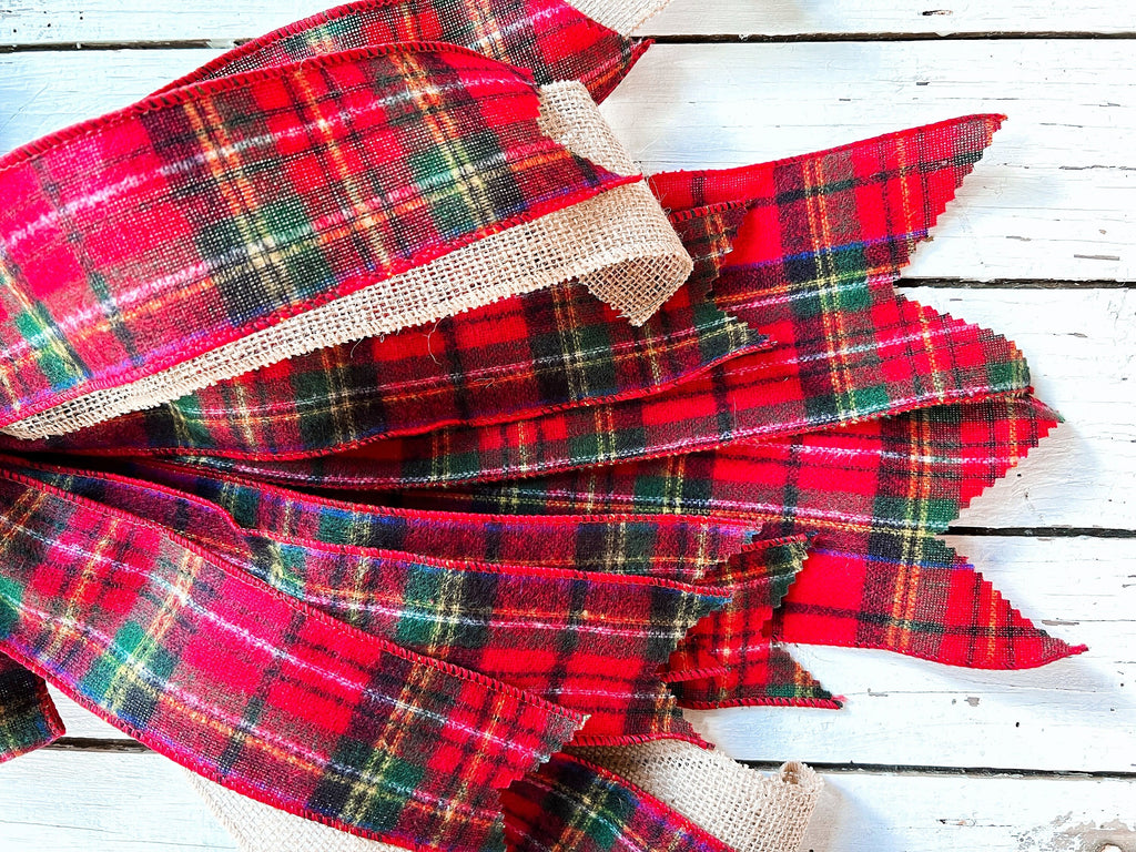 Oversized Bows - Tartan Christmas Bow