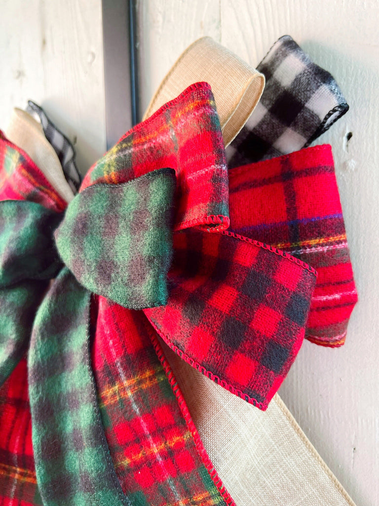 Oversized Bows - Tartan And Plaid Home Decor