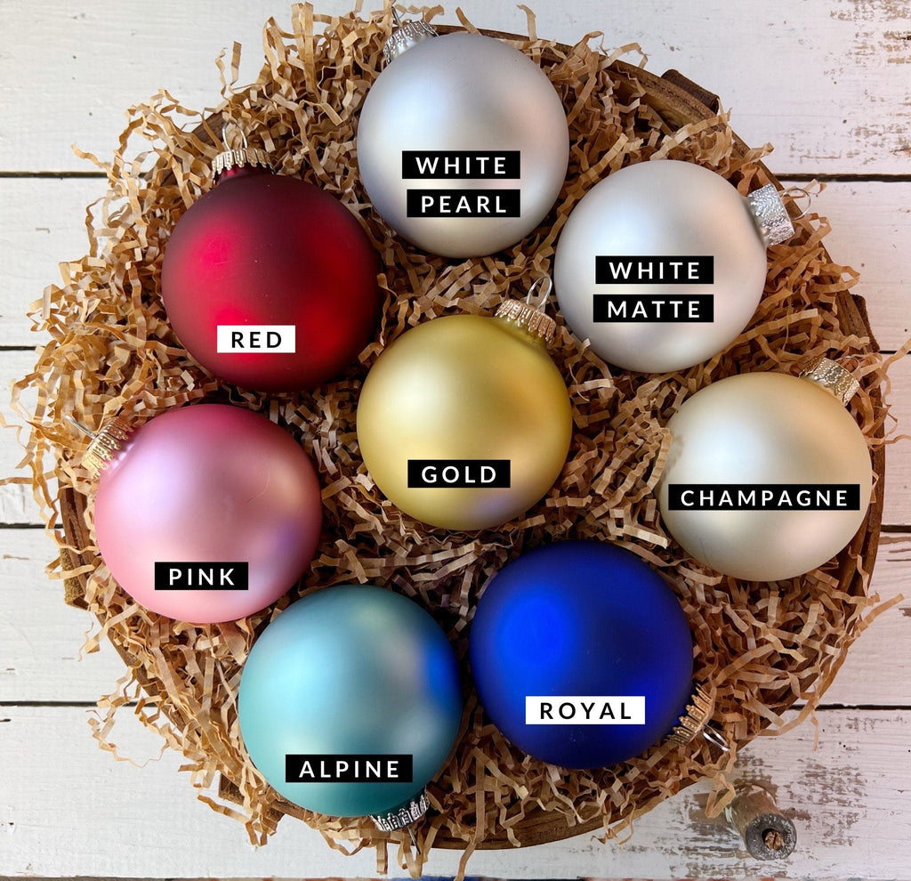 Personalized Ornaments - choice of ornament color