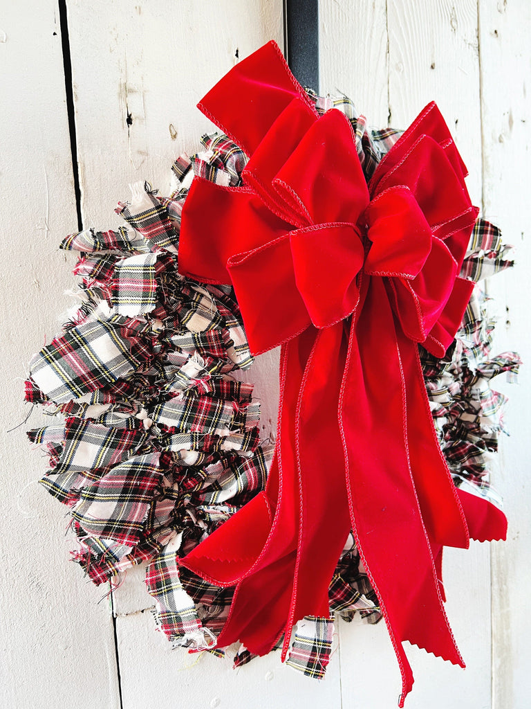 Stewart Dress Tartan Christmas Wreath 