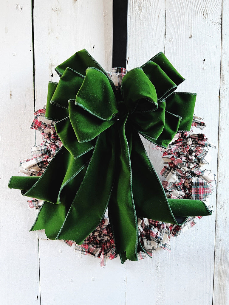 12 Inch Stewart Dress Tartan Christmas Wreath