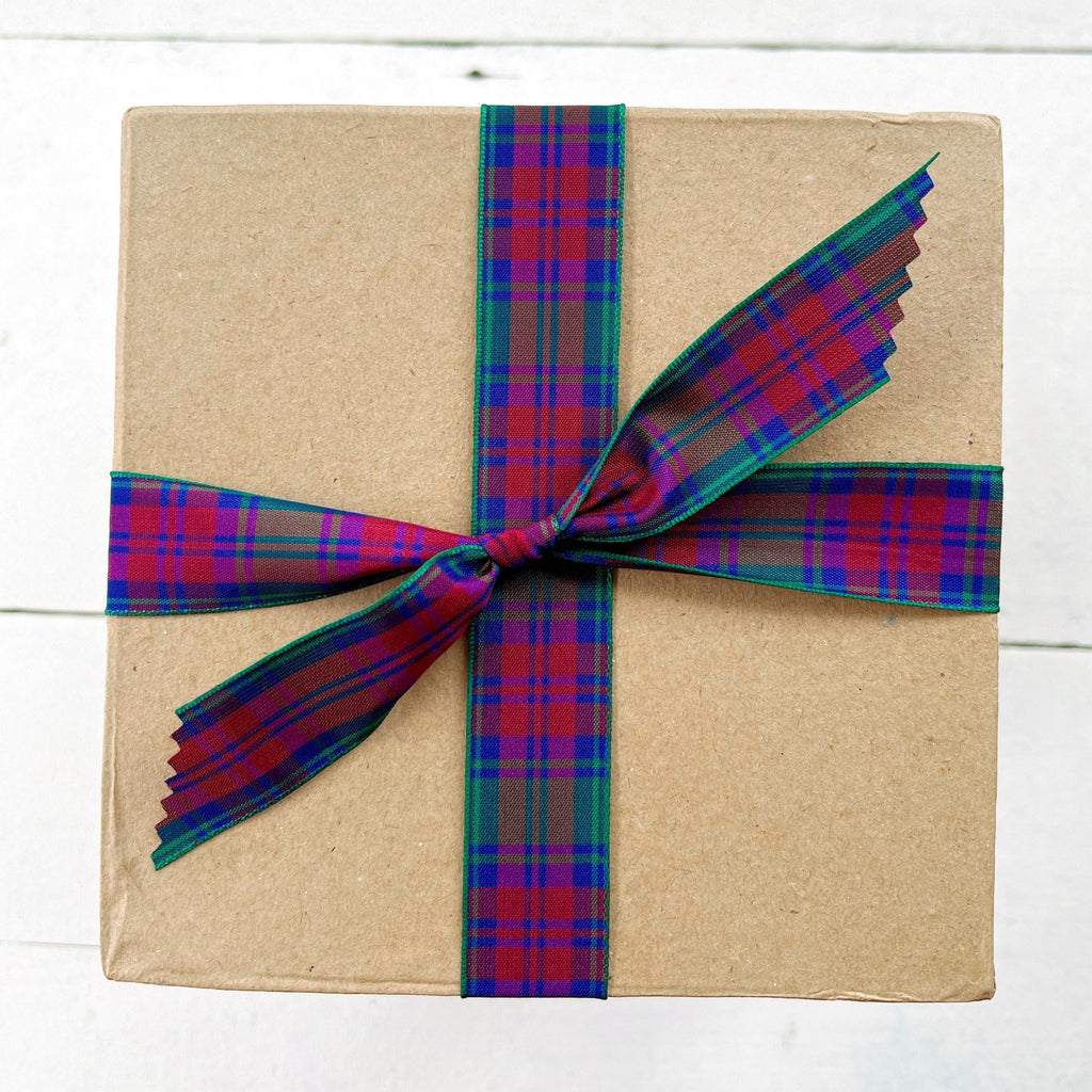 Scottish Tartan Ribbon - Lindsay Tartan Plaid Ribbon 