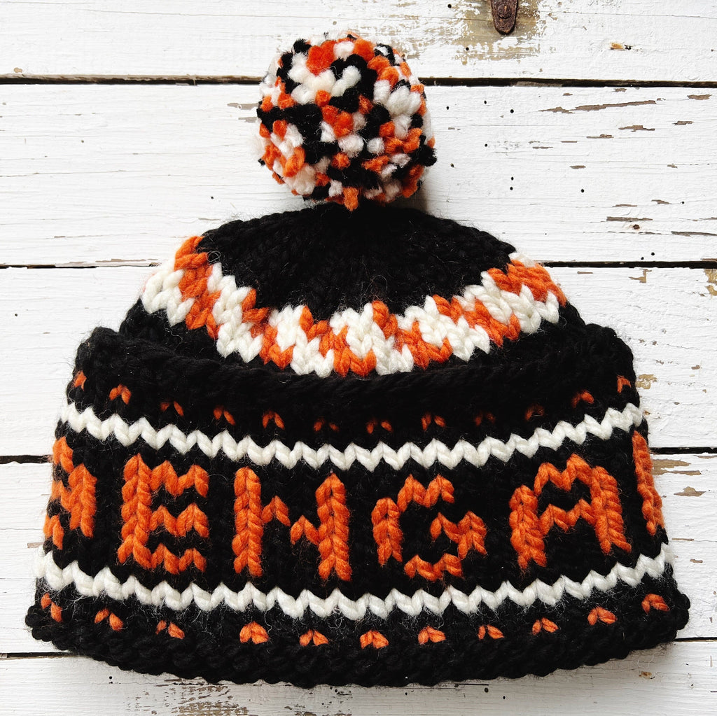 Cincinnati Football - Hand Knitted Wool TOQUE