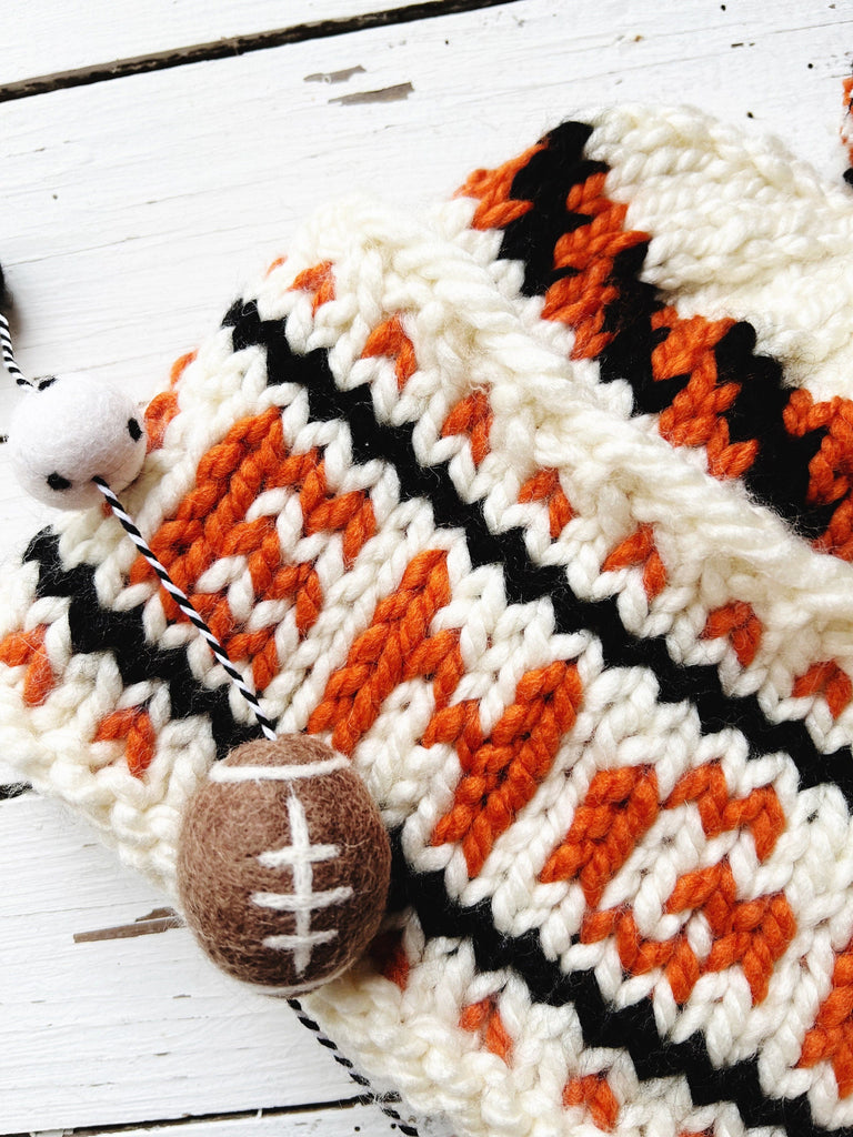 Cincinnati Football Hand Knit Hat 