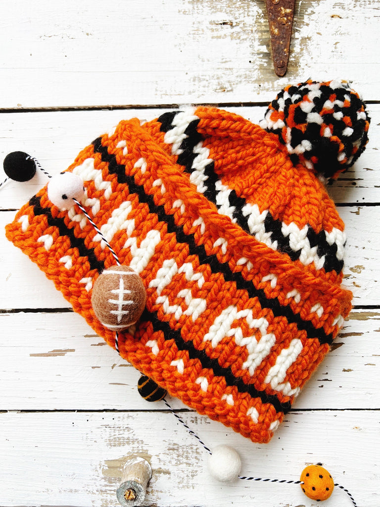 Cincinnati Football - Handmade Wool Beanie For Winter