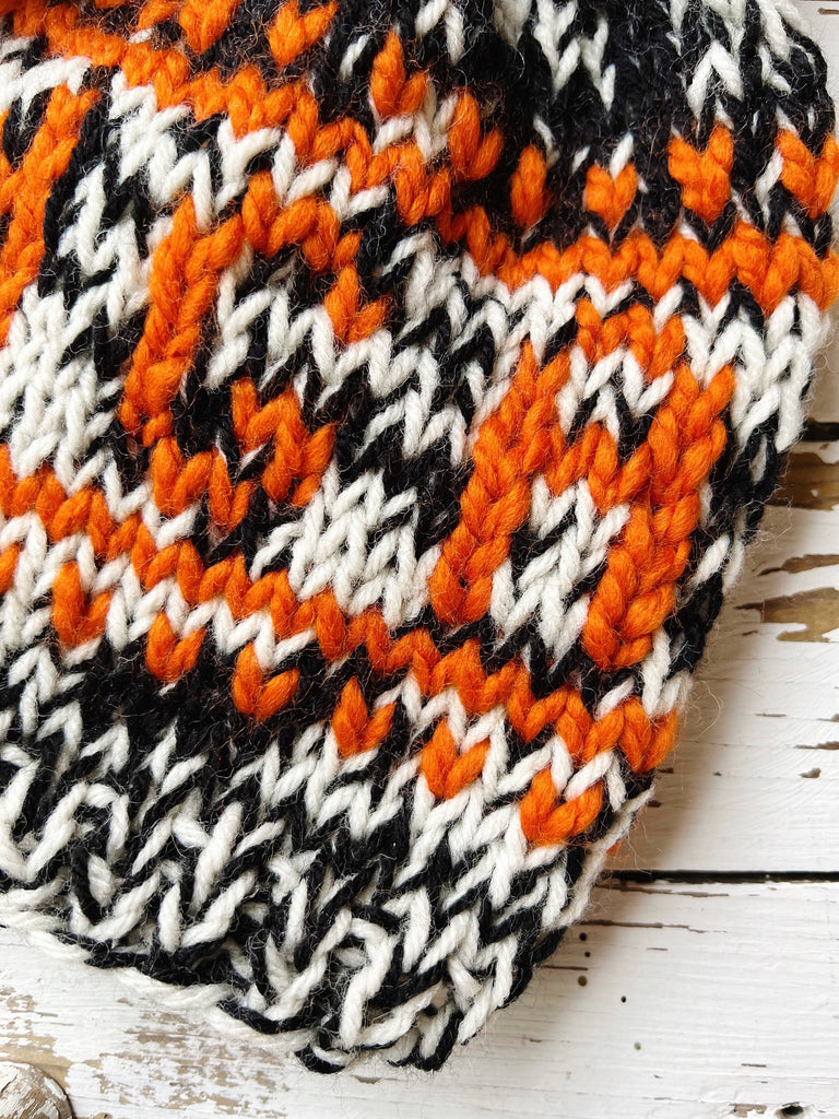 Cincy Football - Chunky Fair Isle Beanie Or Slouchy Style