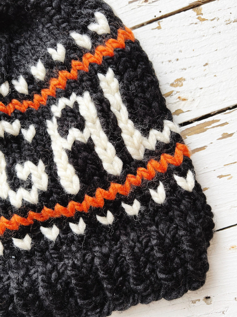 Cincinnati Knit Beanie - Handmade For Football Fans 