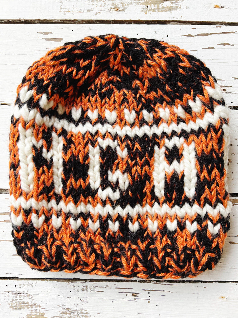 Cincinnati Football - Orange & Black Winter Hat