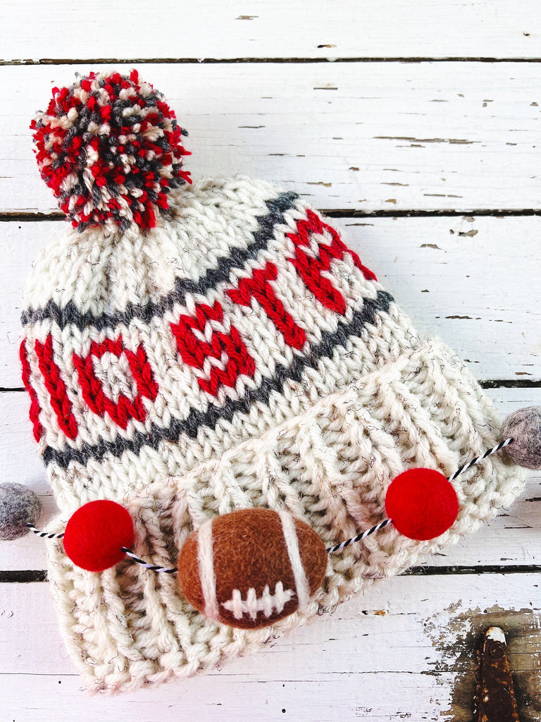 Ohio State - Chunky Knit Hat - Script Ohio Beanie