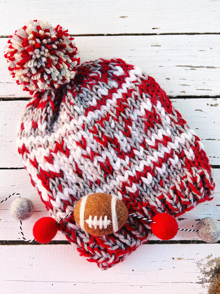 Ohio State - Custom Knit Hats for Fans - Script Ohio