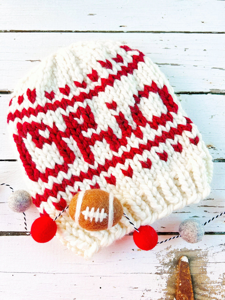 Ohio State - Handcrafted Chunky Knit Winter Beanie