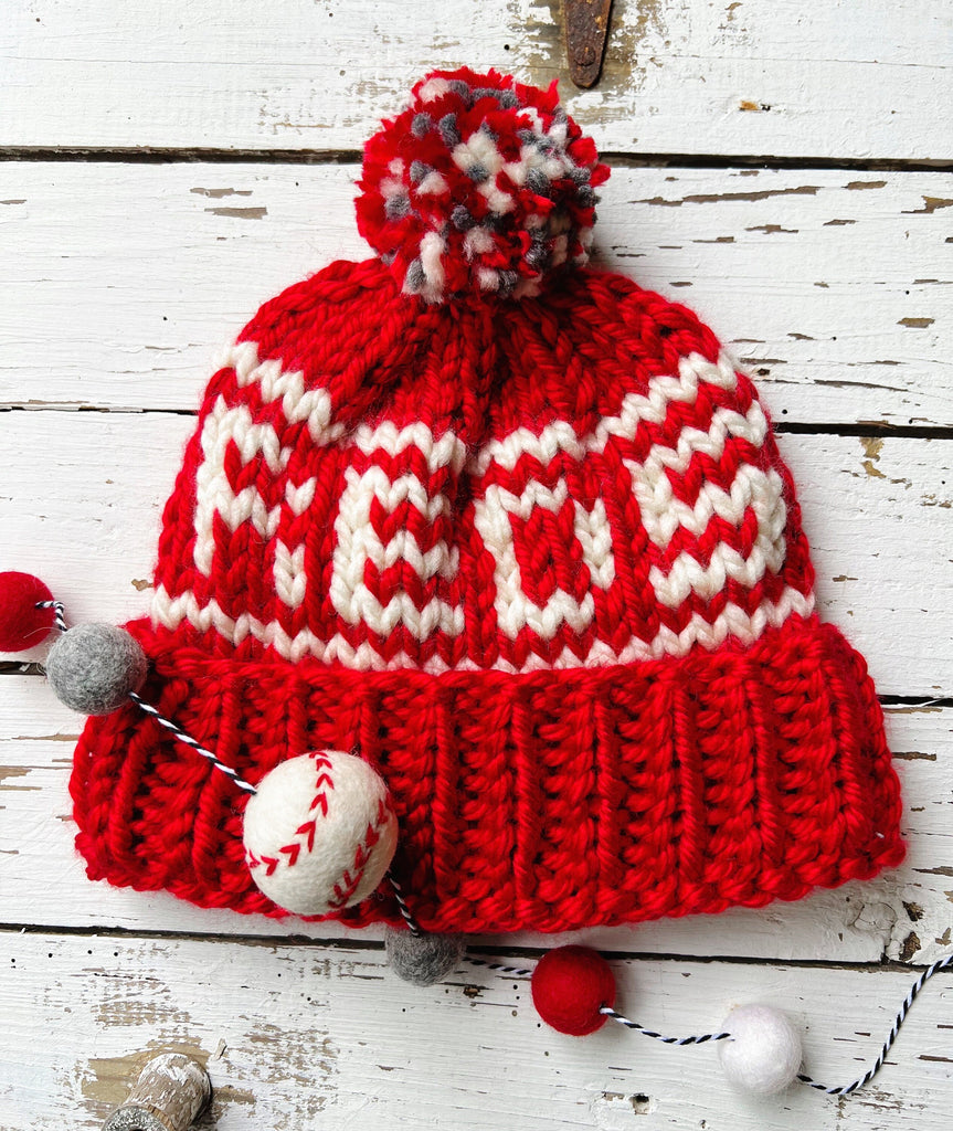 Cincinnati Baseball - Hats - Cincinnati Reds Pom Pom Hats