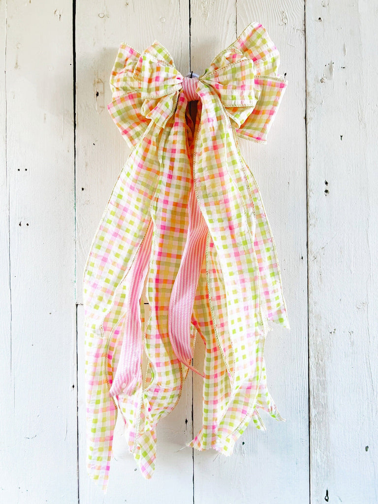 Oversized Bows - Spring  Everyday Farmhouse Wreath 