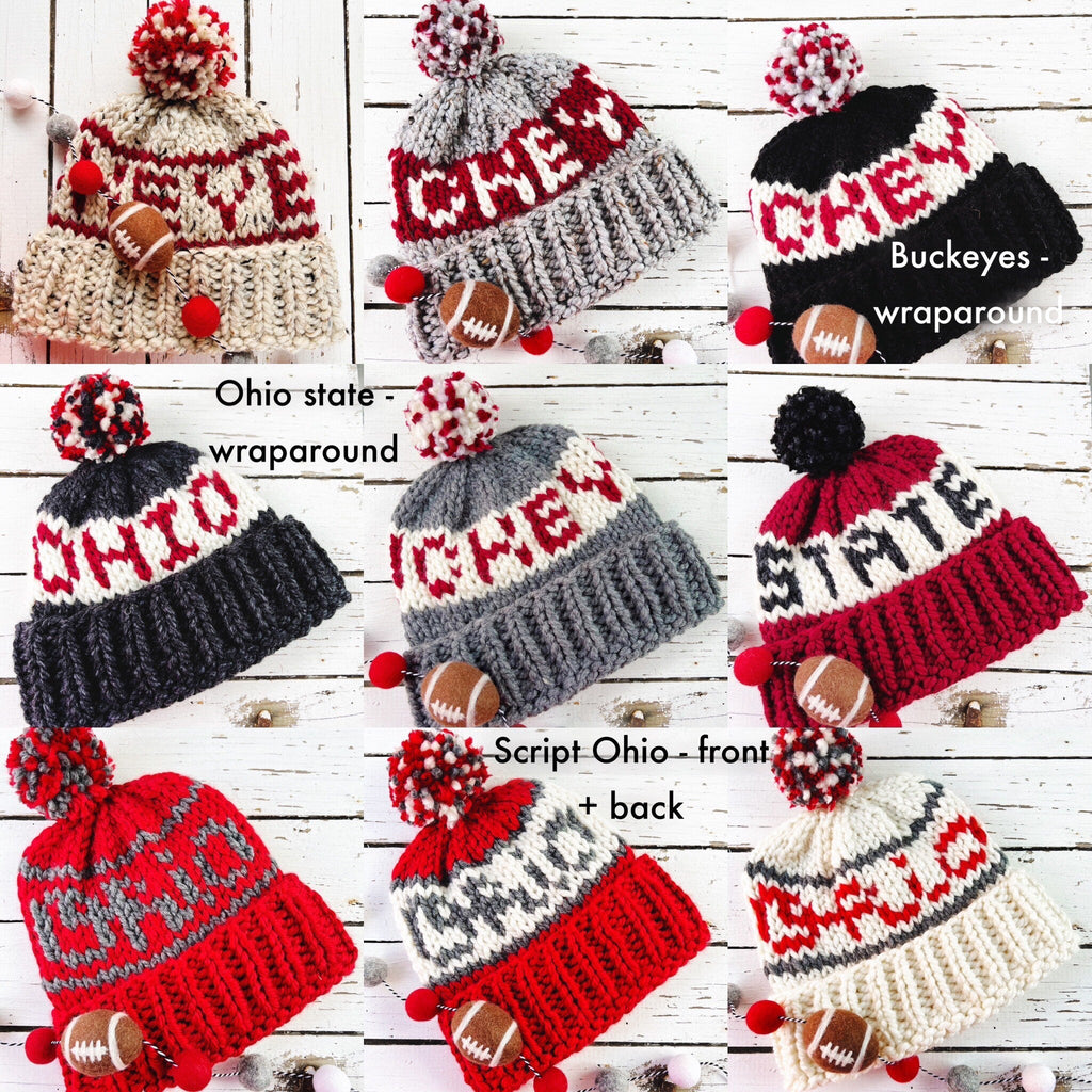 Ohio State - Ready To Ship HAT - Choice of Colors & Text