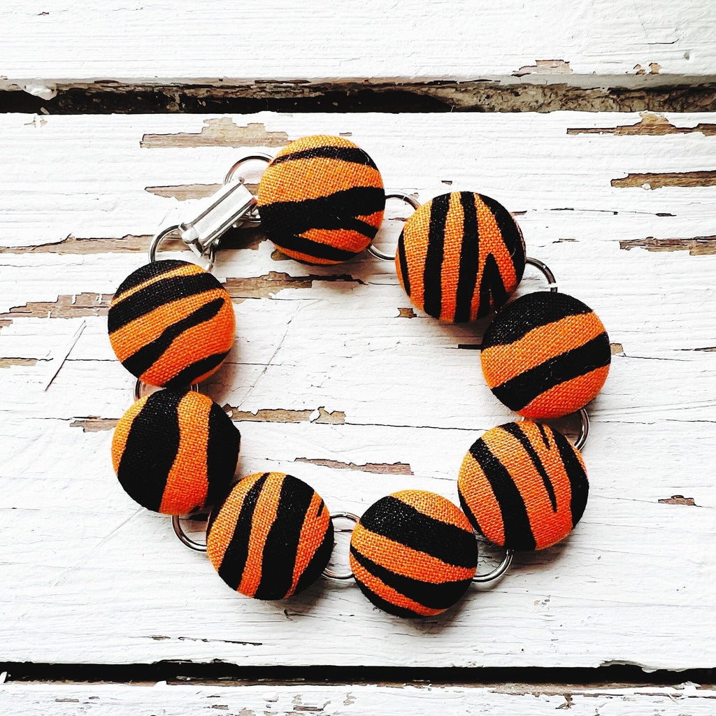 Bengals Jewelry - Cincinnati Football Statement Bracelet