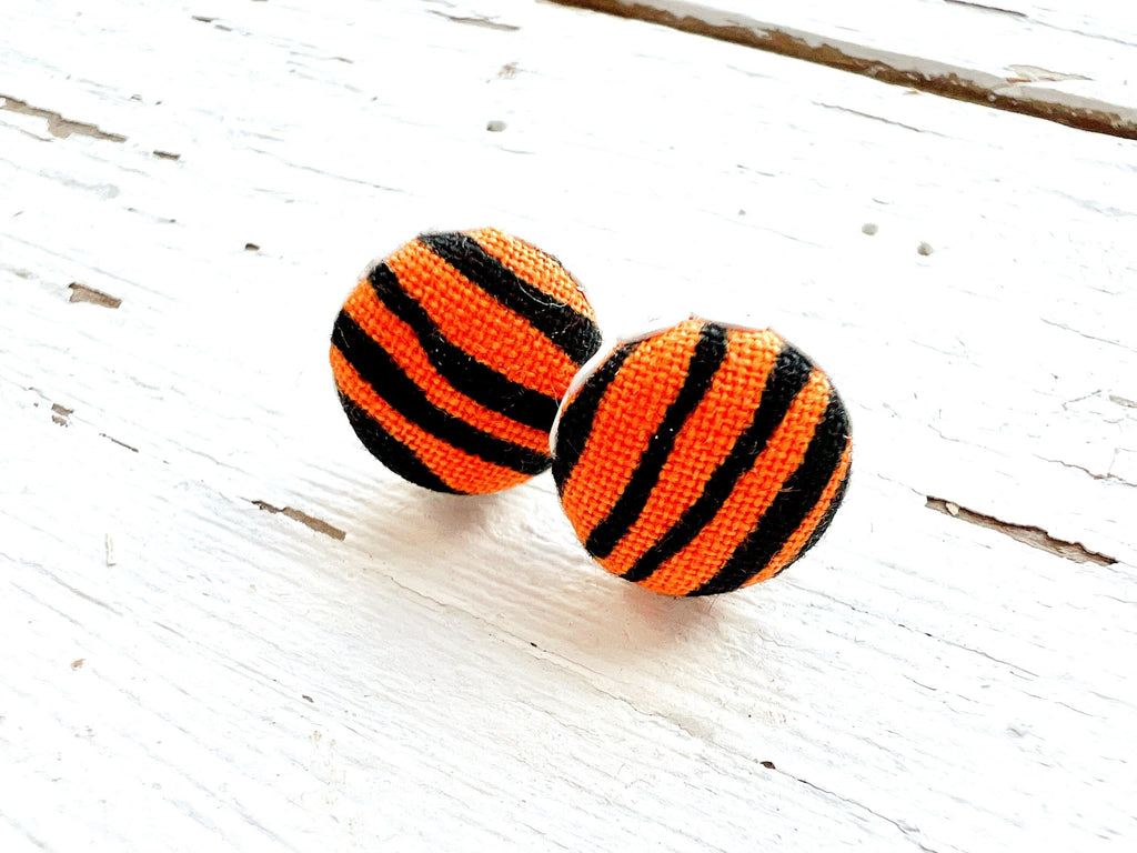 Orange And Black Animal Print Jewelry