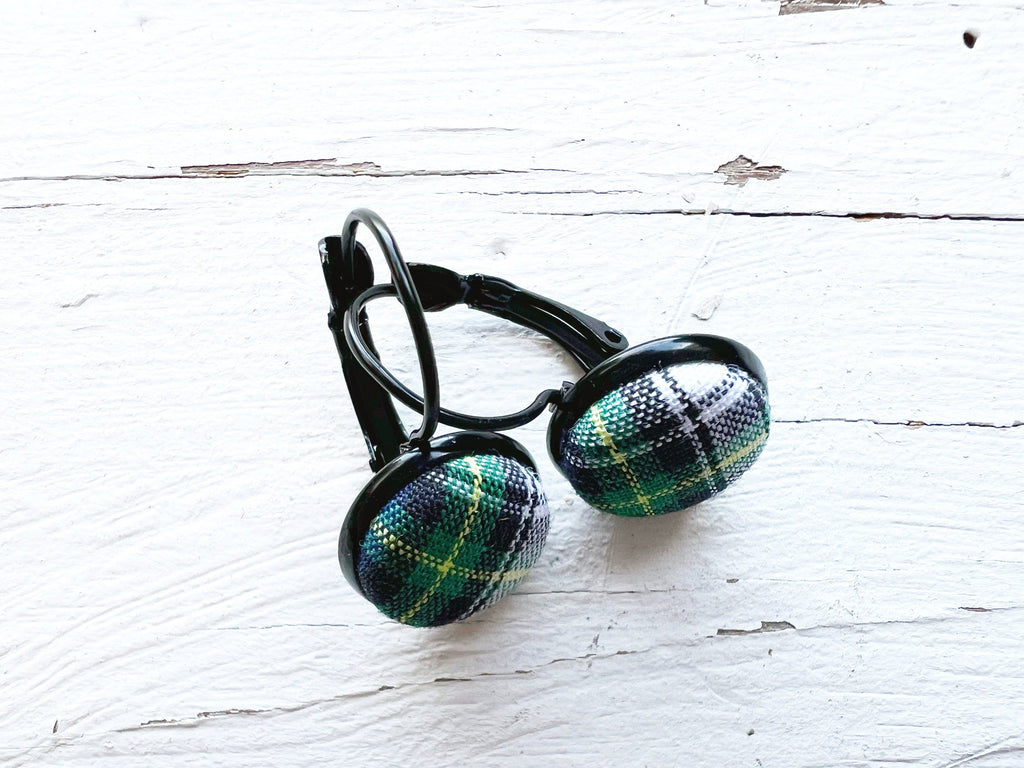 Plaid Lever Back Dangle Jewelry For Her From Scotland