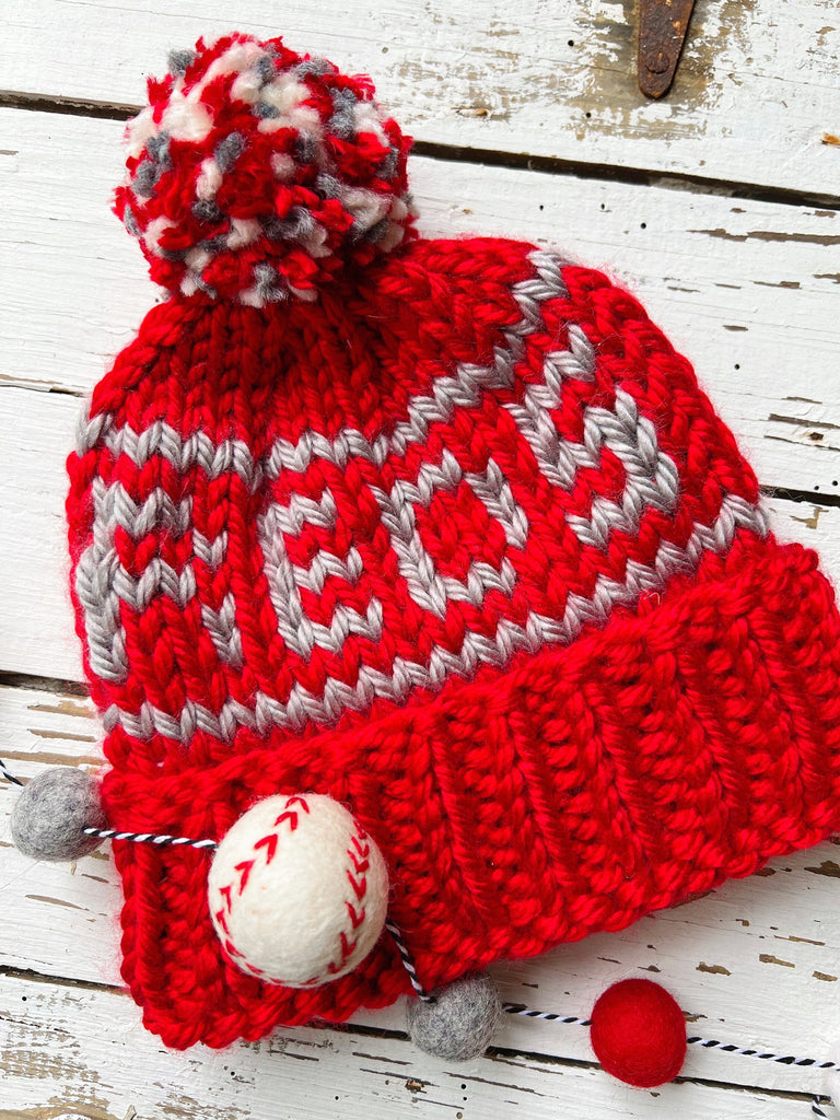 Cincinnati Reds Knit Hat Chunky Winter Beanie