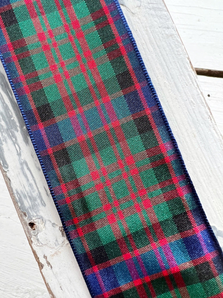  Scottish Craft Ribbon  Plaid Wedding Decor Bows 