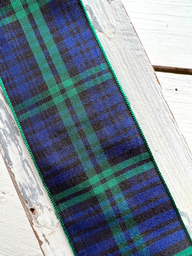 Black Watch Tartan Plaid Ribbon