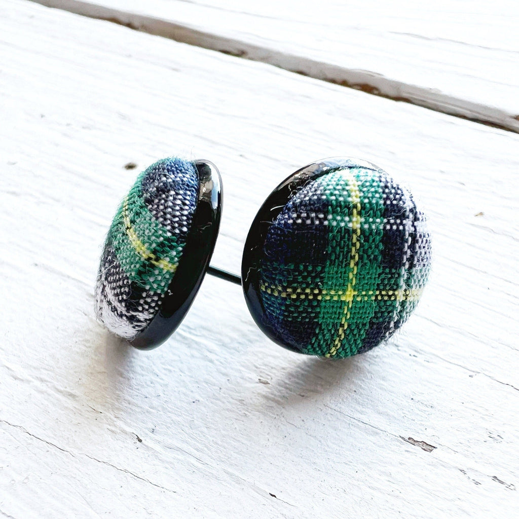 Scottish Tartan Plaid Earrings - Dress Gordon Print