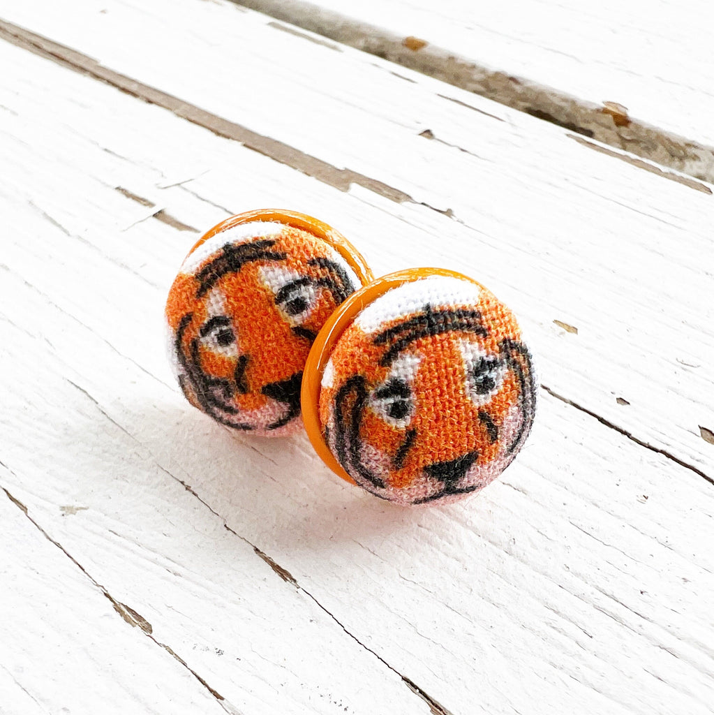 Cincinnati Football Stud Earrings 