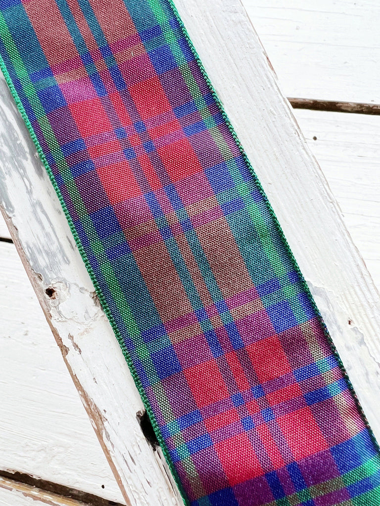 Lindsay Tartan Plaid Christmas Ribbon - 5 Yds