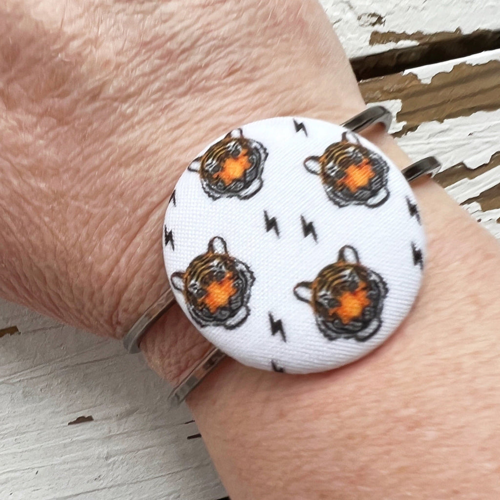  Cincinnati Bengal Tiger Bangle Bracelet Cuff