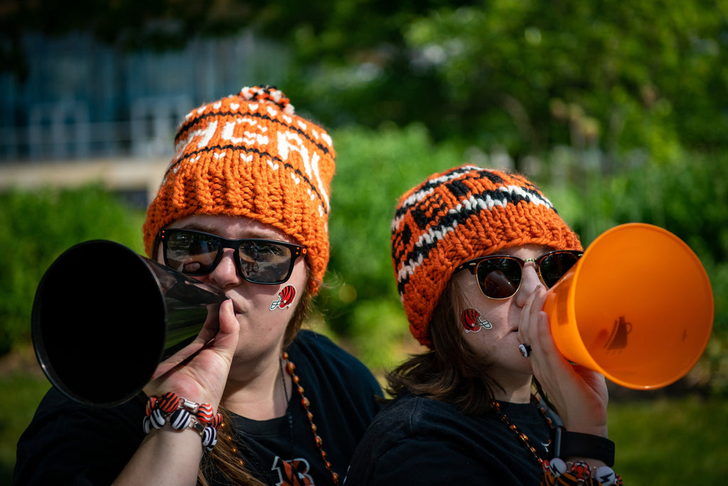 Cincinnati  Winter Knit Football Beanie 