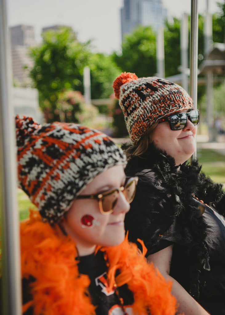 Knit Cincinnati Football Winter Hat For Youth -Beanie 