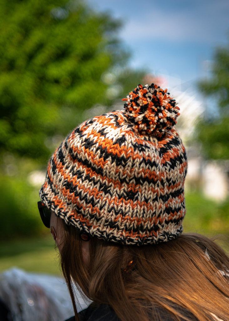 Cincinnati Football Beanie - Winter Wool Hat With Pom Pom 