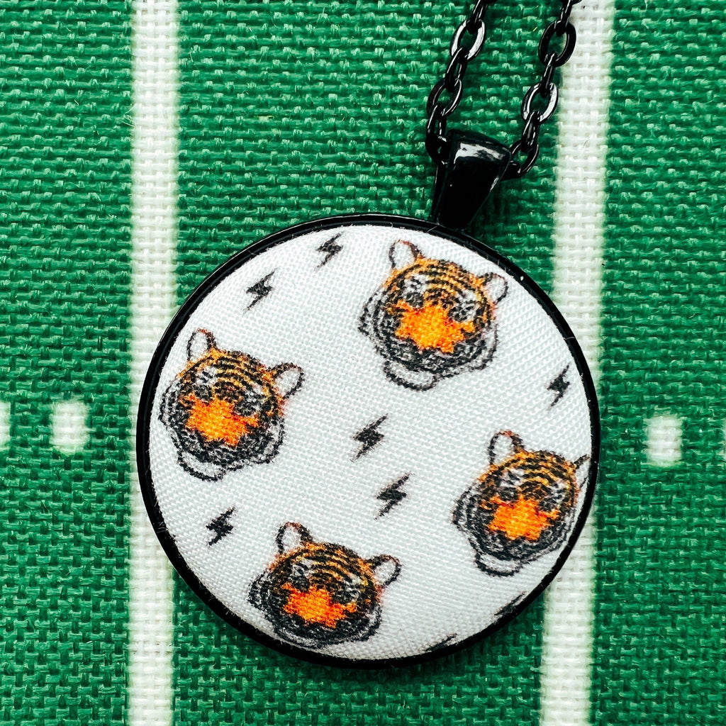 Bengals Jewelry - Cincinnati Football Pendant Necklace Set