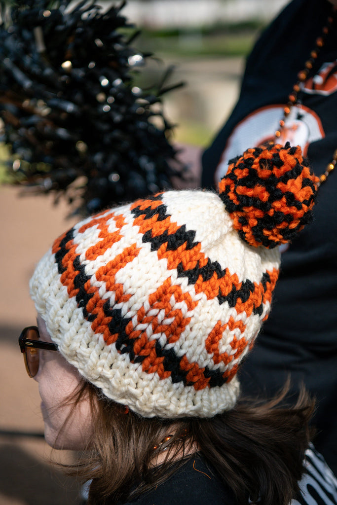 Cincinnati Football Hats - Football Slouchy Beanie - Who Dey