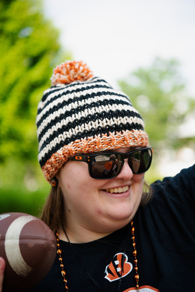 Cincinnati Football Hand Knitted Hats