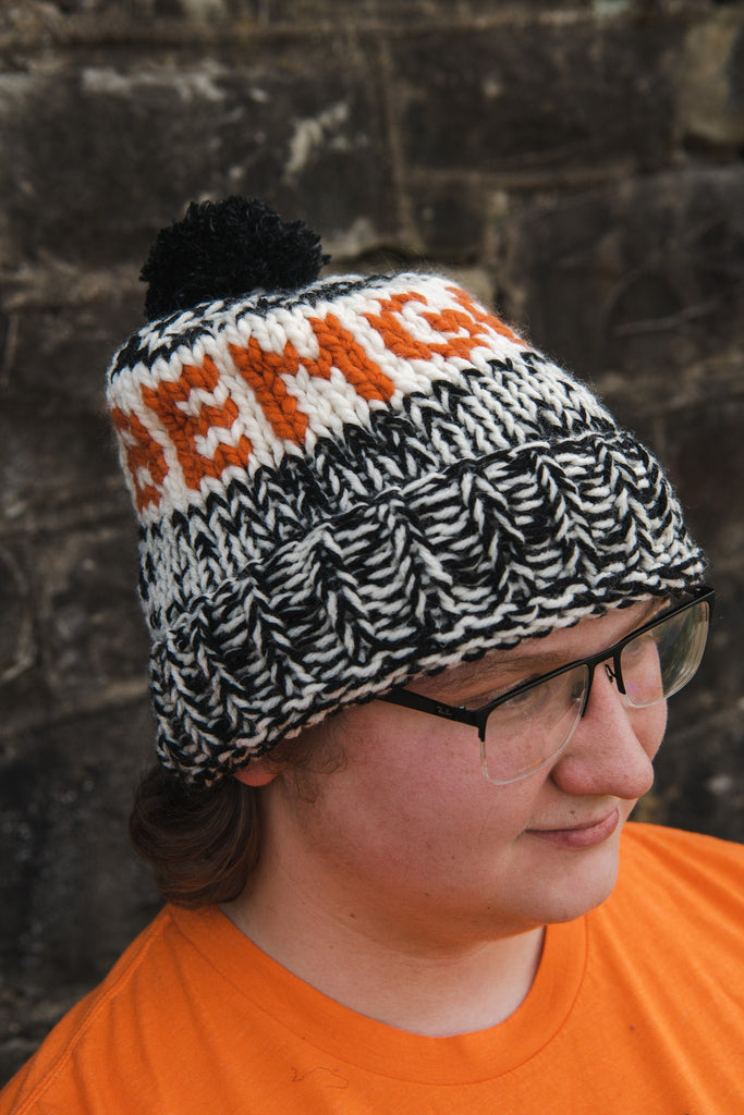 Chunky Fair Isle Beanie For Winter - Adult Small 