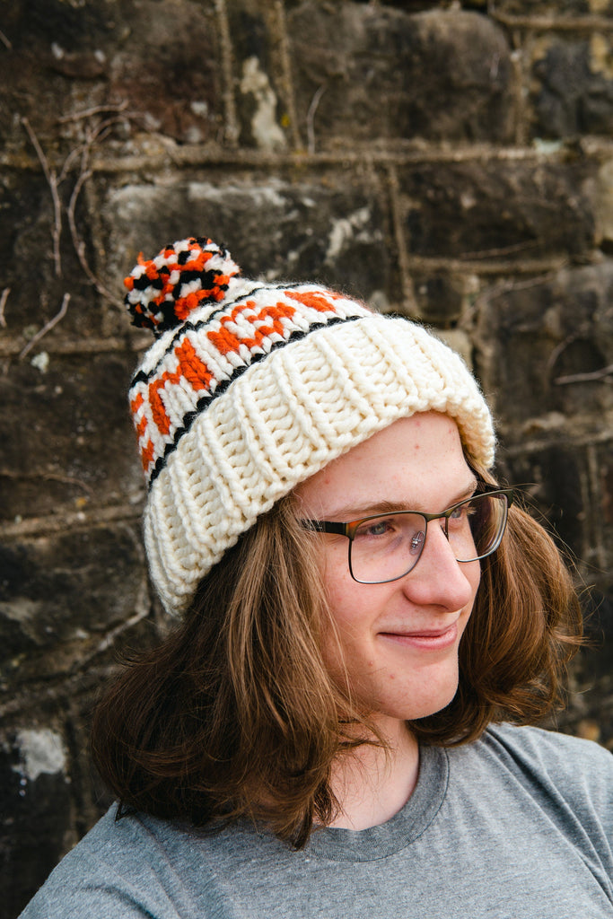 Cincinnati Hand Knit Chunky Wool Winter Hat