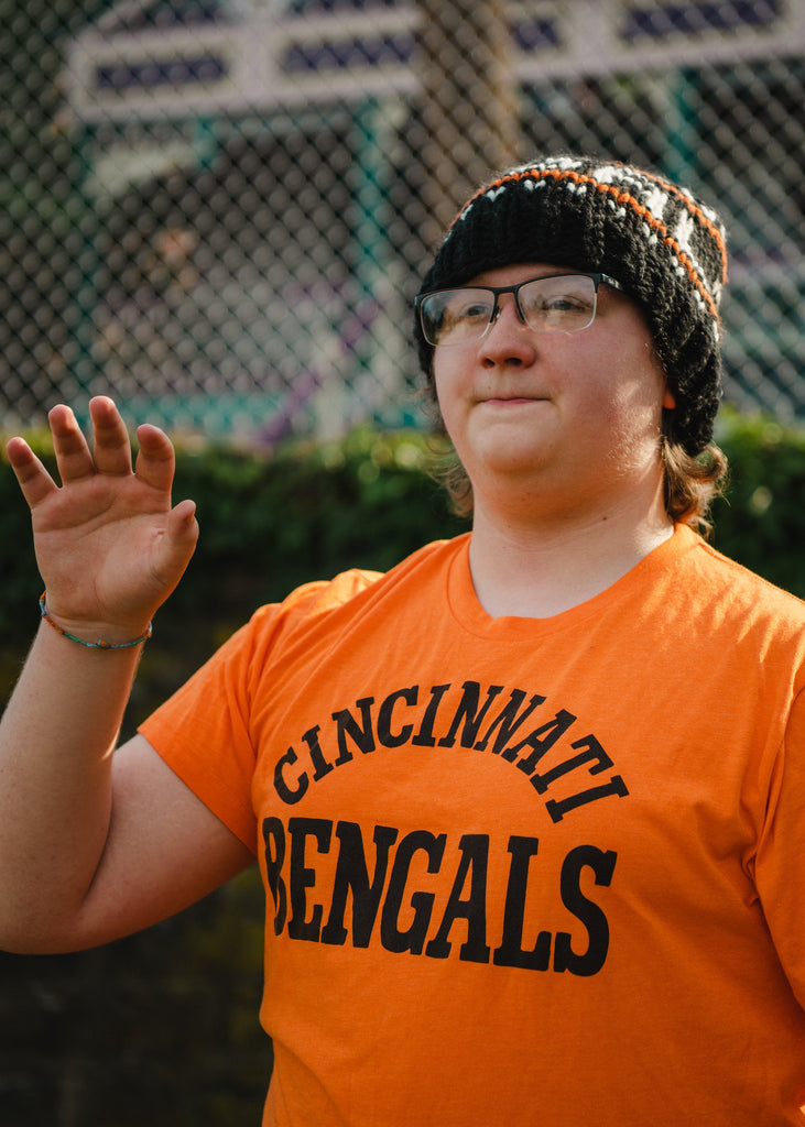 Cincinnati Football Hand Knit Hat 