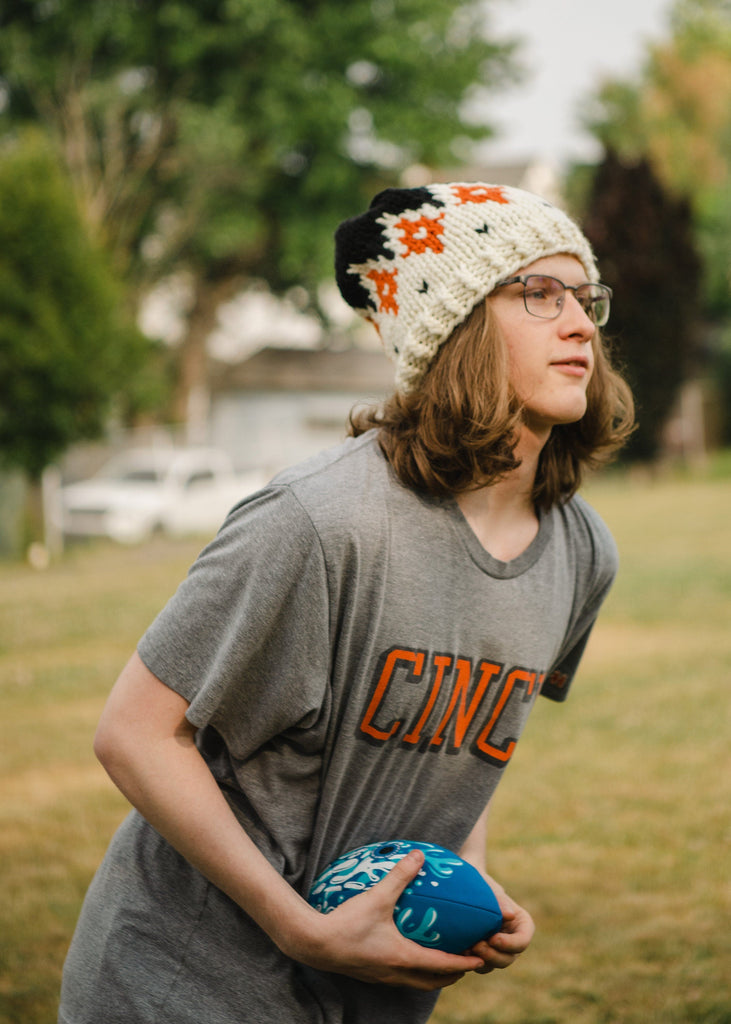 Cincinnati Football Hats - Slouchy Beanie For Men Or Women