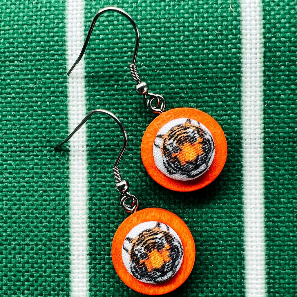 Bengals Jewelry - Tiger Drop Earrings