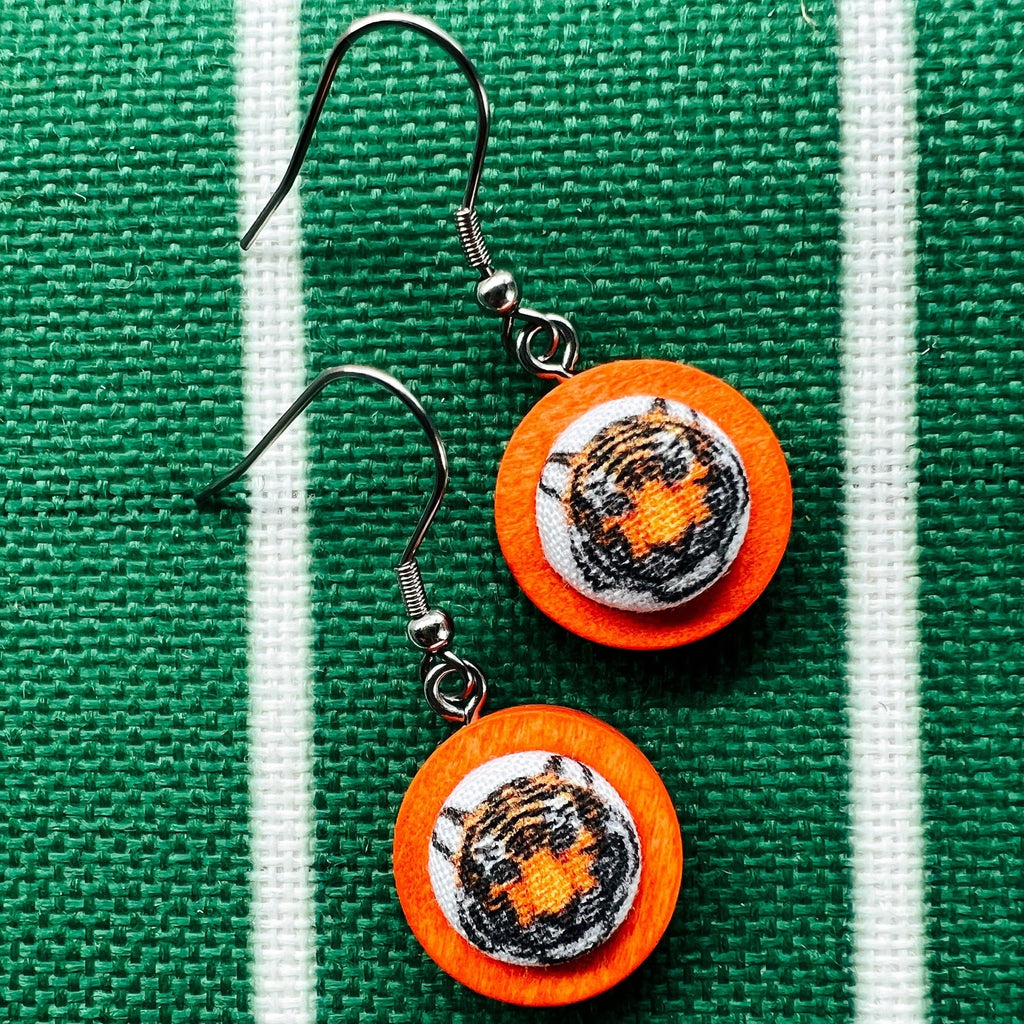 Bengals Jewelry - Football Tiger Earrings 