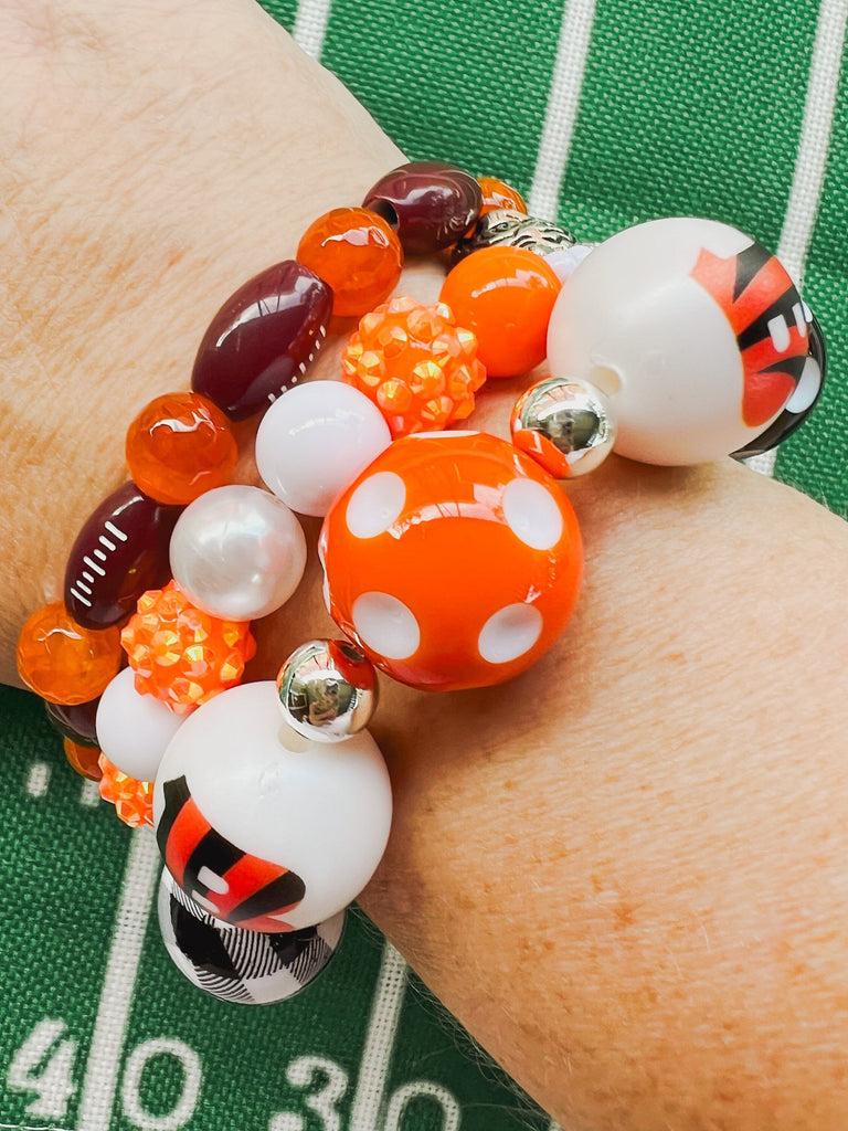 Cincinnati Beaded WHO DEY Stacking Bracelets