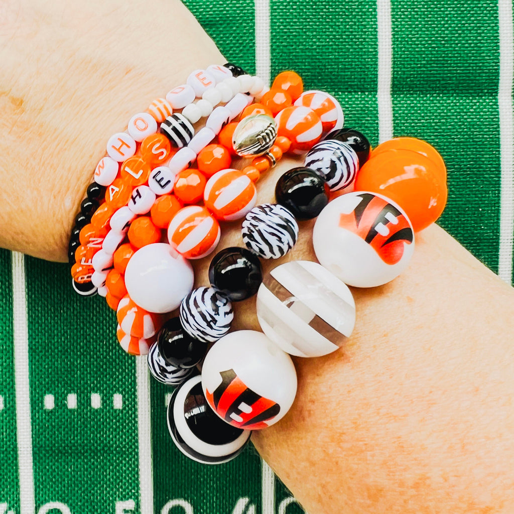 Bracelet Stacks - WHO DEY Football Bracelet Set 