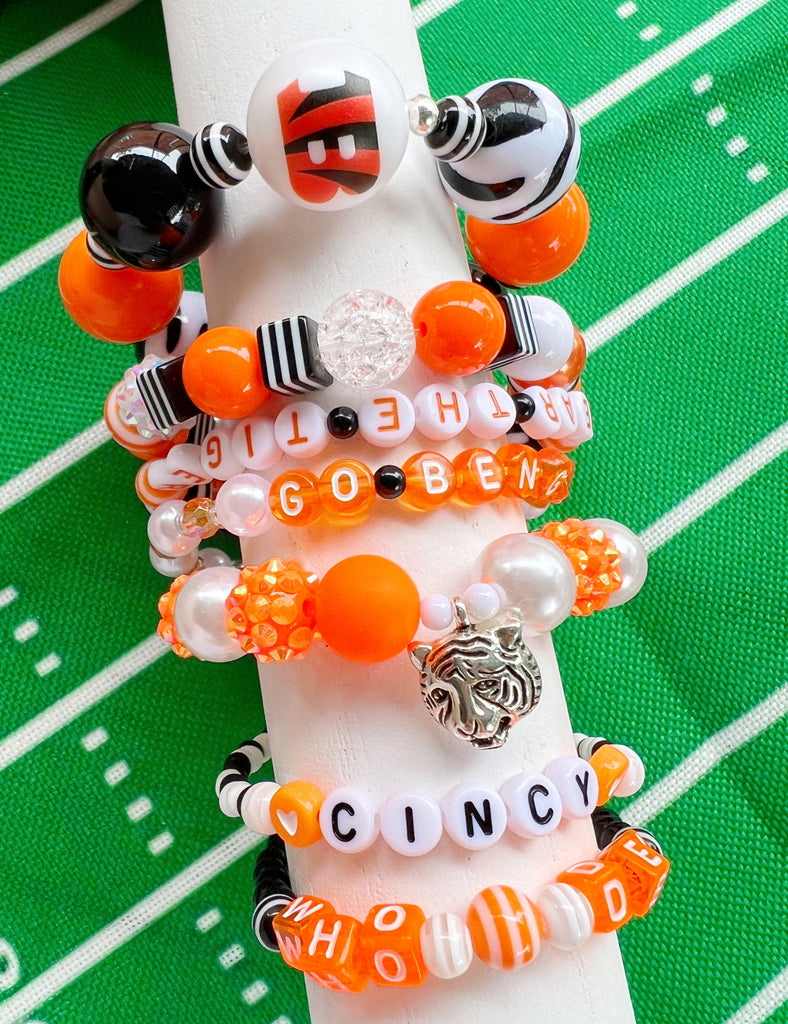  Cincinnati Friendship Stacking And Go Football Bracelets