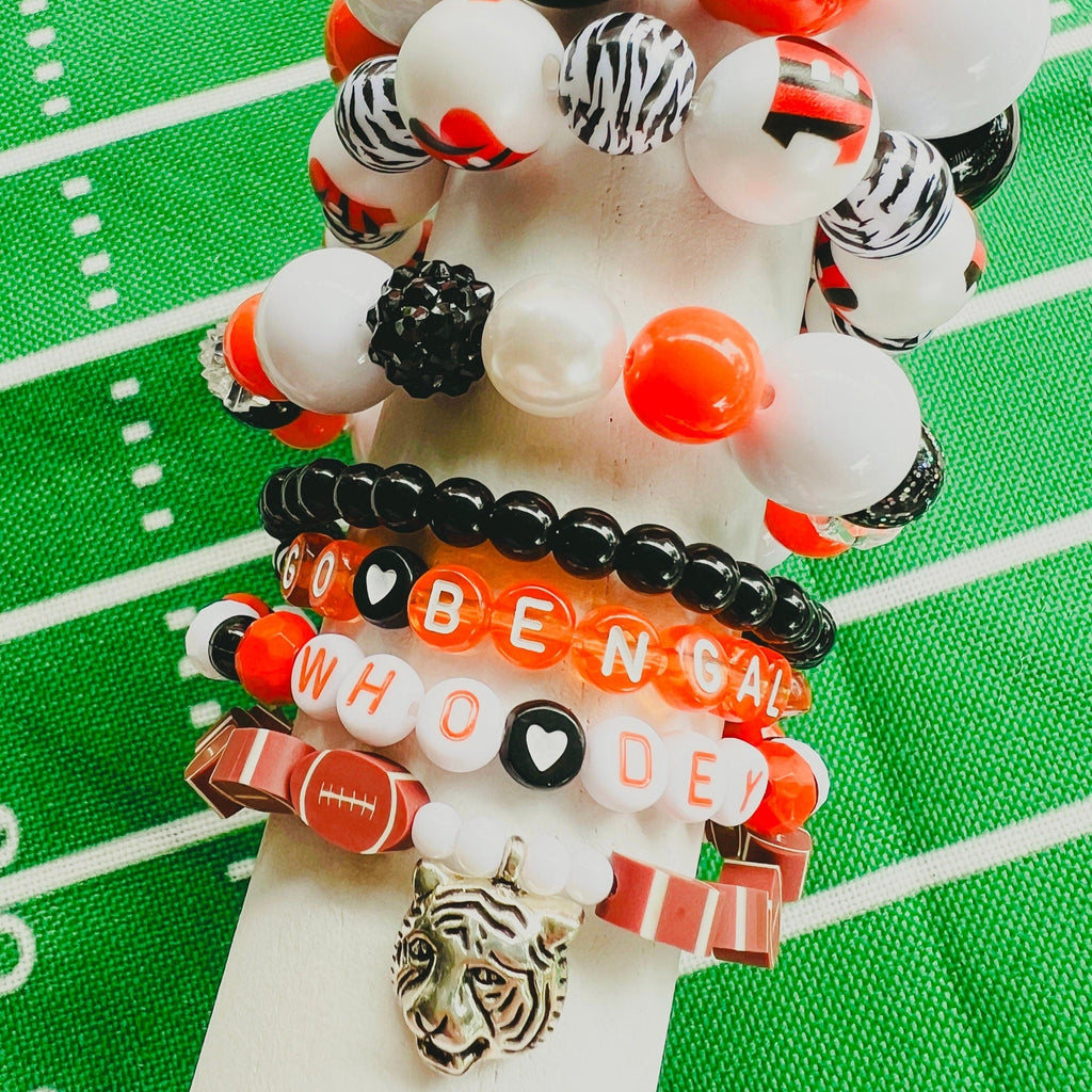 Bracelet Stacks - Cincinnati Football Bracelet Set 