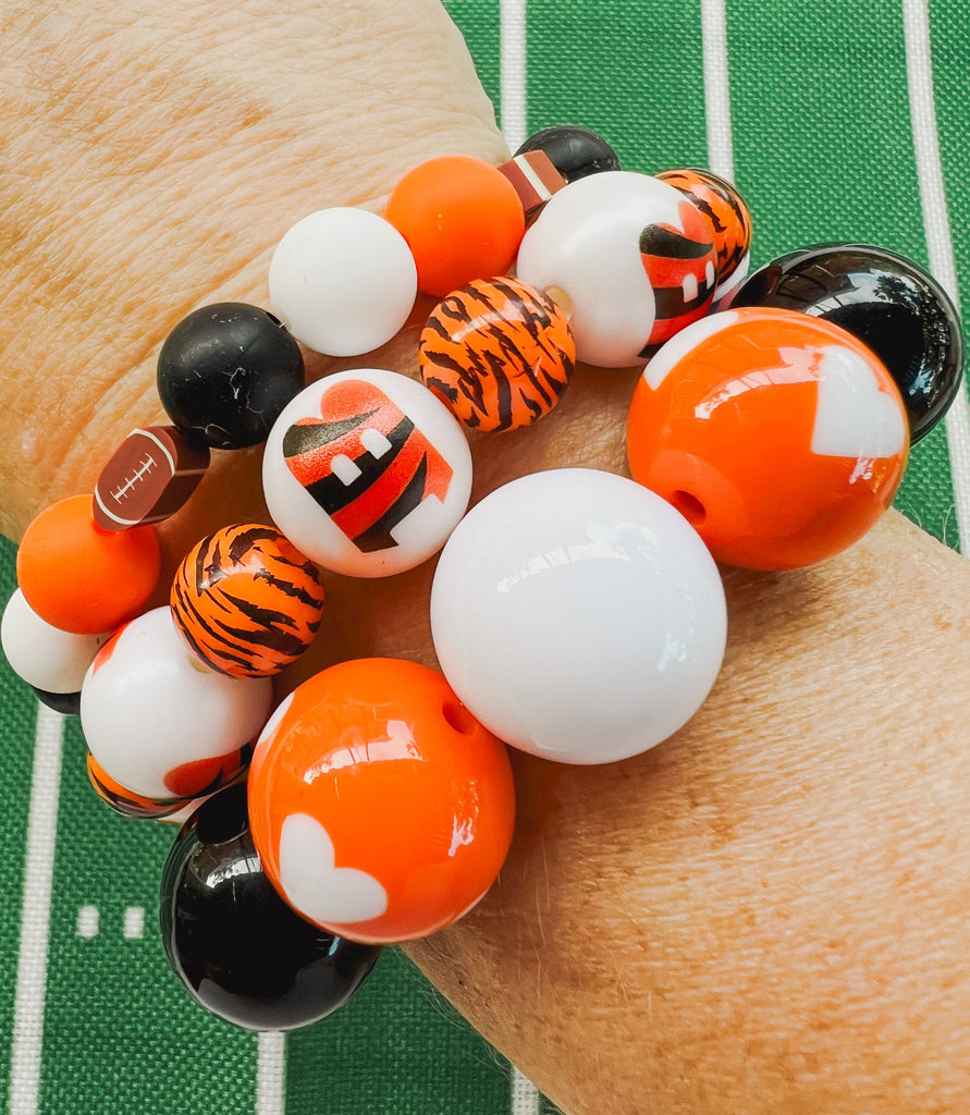 Bracelet Stacks - Cincy Football Stacking Bracelets for Fans