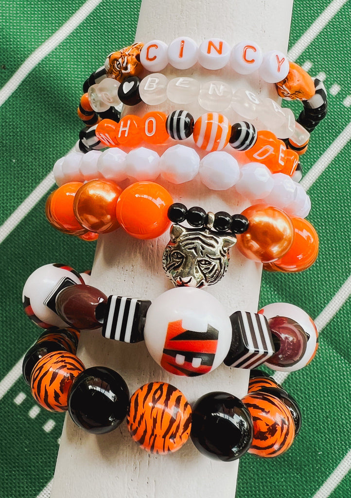 Cincinnati Football Fan Jewelry Stack