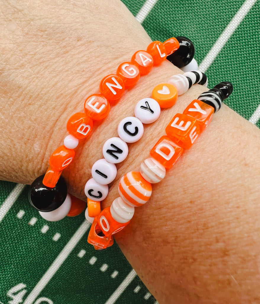 Bracelet Stacks - Cincinnati Football 7 Stacking Bracelets