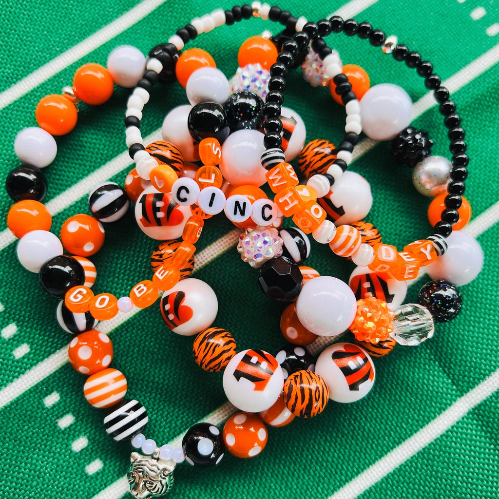 Bracelet Stacks - Cincinnati Football Bracelet Set 