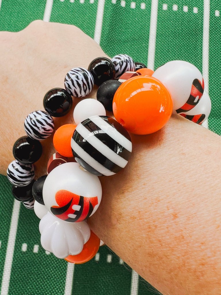 Bracelet Stacks - Stackable Football Jewelry For Couples