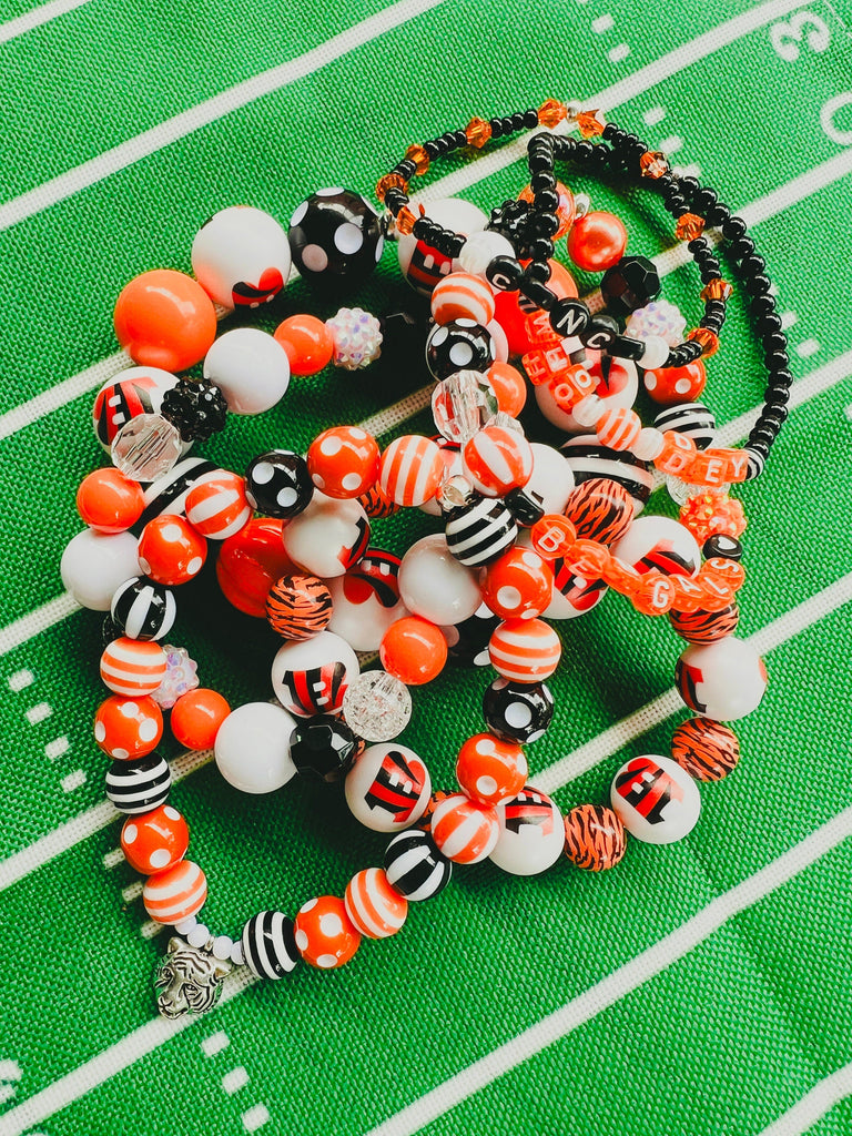 Bracelet Stacks - Bengal Tiger Beaded Bracelet Set